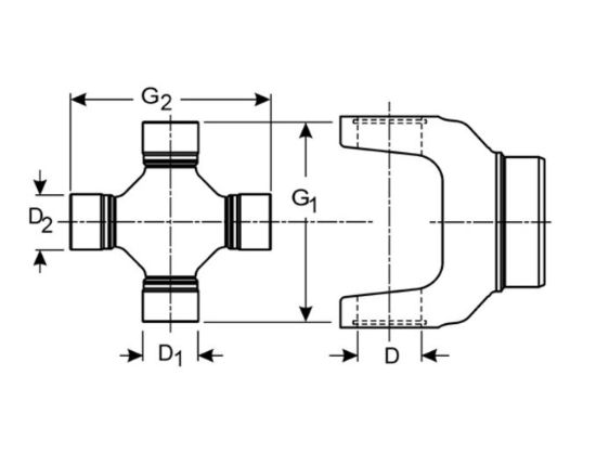 DANA SPICER UNIVERSAL JOINT - 51350X