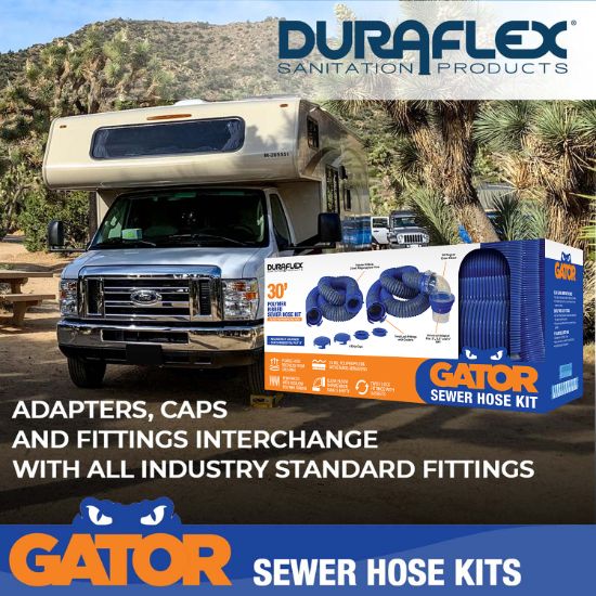 DURAFLEX GATOR SEWER HOSE KIT  30'  PLASTIC - 22008