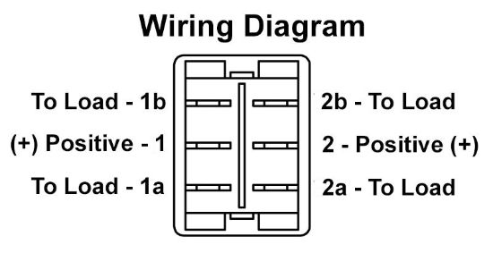 JR PRODUCTS HD 12V M-ON/OFF/M-ON SW W - 12835