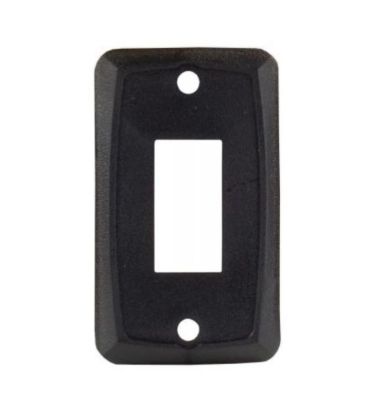 JR PRODUCTS SINGLE FACE PLATE  BK - 12855