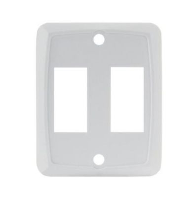 JR PRODUCTS DOUBLE FACE PLATE  WHT - 12875
