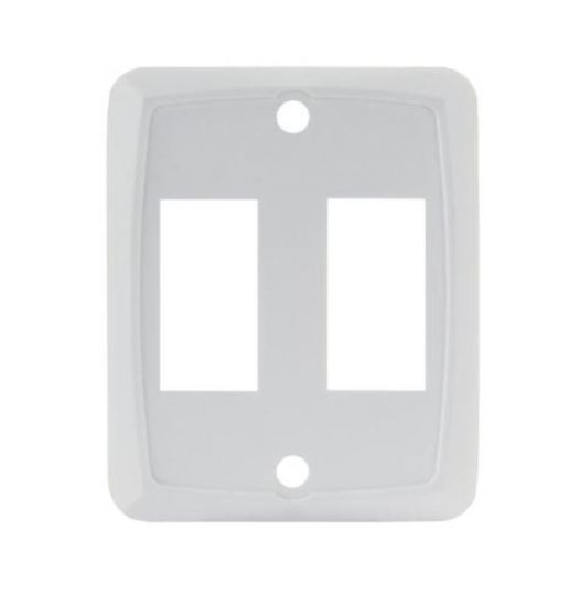 JR PRODUCTS DOUBLE FACE PLATE  WHT - 12875