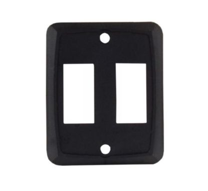 JR PRODUCTS DOUBLE FACE PLATE  BK - 12885