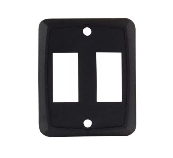 JR PRODUCTS DOUBLE FACE PLATE  BK - 12885