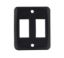 JR PRODUCTS DOUBLE FACE PLATE  BK - 12885