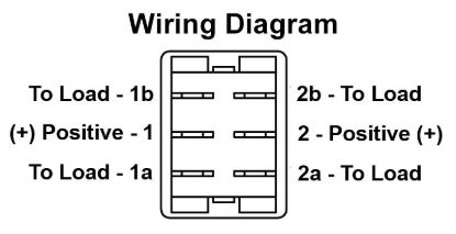 JR PRODUCTS DPDT ON/OFF/ON MOM SW  W - 13005