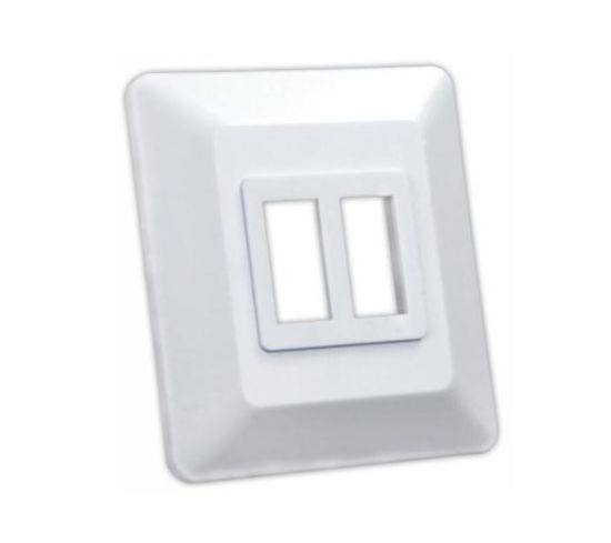 JR PRODUCTS DBL SW BASE & BEZEL W - 13615