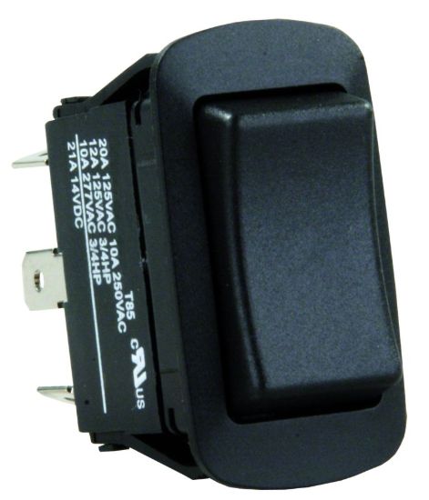 JR PRODUCTS SPDT H2O RES ON/OFF/ON BK - 13835