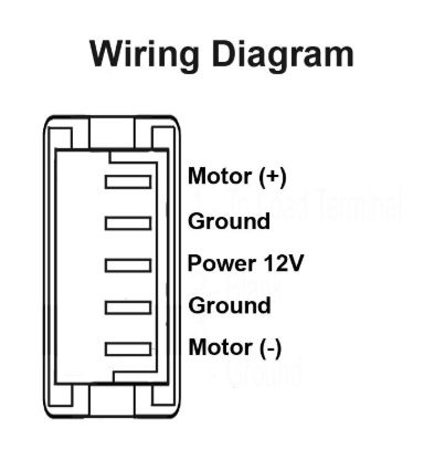JR PRODUCTS 12V FURNITURE SWITCH  BLK - 13955