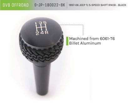 DV8 JEEP TJ 5-SPEED SHIFT KN - JP180022BK