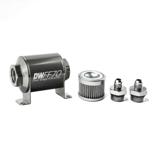 DEATSCHWERKS -6AN  10 MICRON  70MM IN-LINE FUEL - 03070010K6