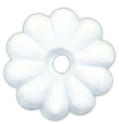 JR PRODUCTS PLASTIC ROSETTES  WHT - 20455