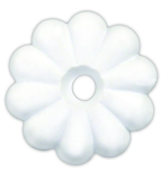 JR PRODUCTS PLASTIC ROSETTES  WHT - 20455
