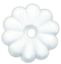 JR PRODUCTS PLASTIC ROSETTES  WHT - 20455
