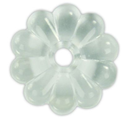 JR PRODUCTS PLASTIC ROSETTES  CLEAR - 20465