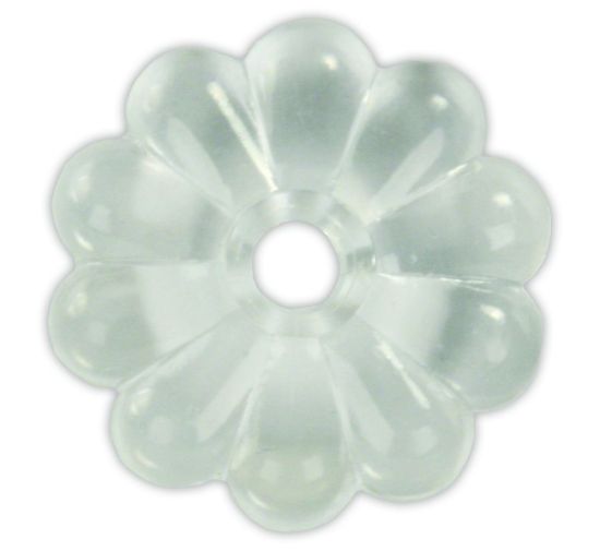 JR PRODUCTS PLASTIC ROSETTES  CLEAR - 20465