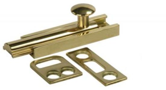 JR PRODUCTS 3' SURFACE BOLT  BRASS - 20635
