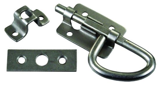 JR PRODUCTS UNIVERSAL LATCH  SILVER - 20655