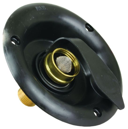 JR PRODUCTS CTY H2O DISH W/1/2'MPT BK - 321B36A