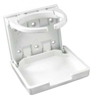JR PRODUCTS ADJUSTABLE CUP HLDR  WHT - 45624