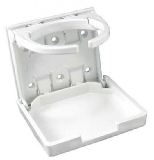 JR PRODUCTS ADJUSTABLE CUP HLDR  WHT - 45624