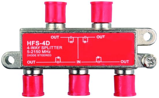 JR PRODUCTS 4-W 2.4 GHZ HD/SAT SPLTR - 47345
