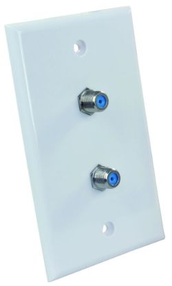 JR PRODUCTS WALL PLATE  DUAL  HD/SAT - 47875