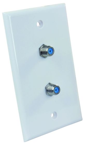 JR PRODUCTS WALL PLATE  DUAL  HD/SAT - 47875