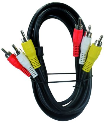 JR PRODUCTS 6' RCA/A-V TRIPLE CABLE - 47935