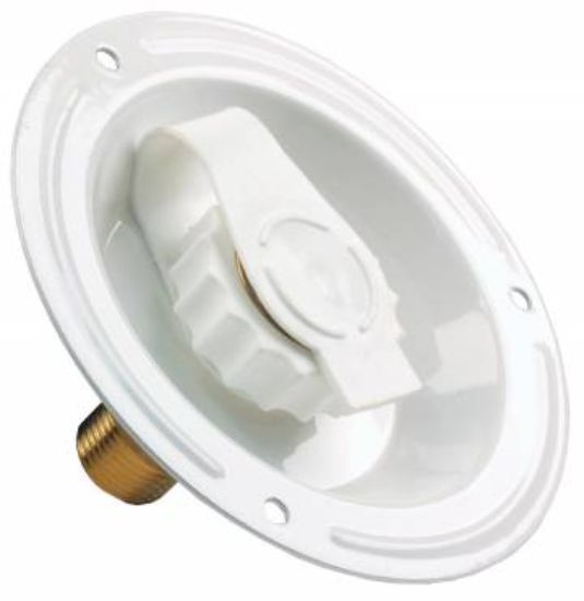 JR PRODUCTS WATER DISH  WHITE  METAL - 62125