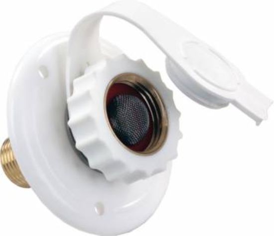 JR PRODUCTS WATER FLANGE  WHIT PLASTC - 62145