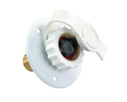 JR PRODUCTS WATER FLANGE  WHITE METAL - 62165