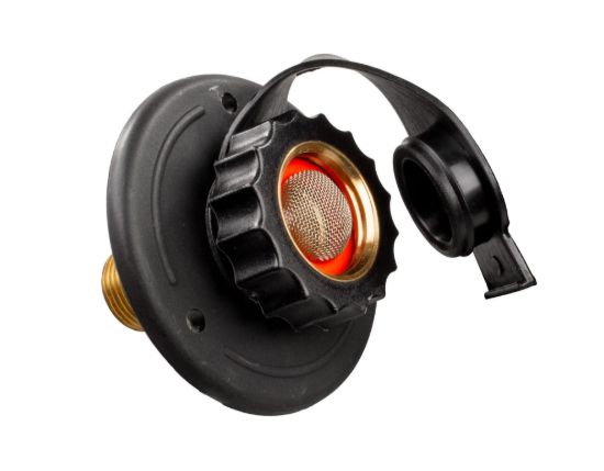 JR PRODUCTS CITY WATER FLANGE  BLACK  MPT - 62285