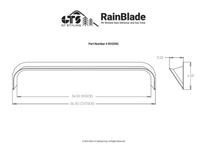 GT STYLING RAINBLADE FITS 50-54 IN. FRAME - RV2050