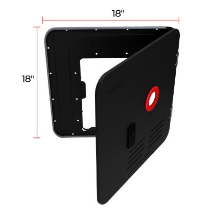 FOGATTI 18*18 DOOR KIT - BLACK  FOR INSTASH - FSBD1818BL