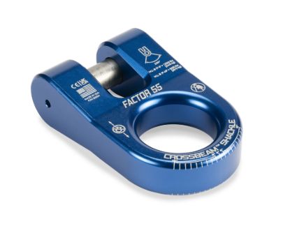 FACTOR 55 CROSSBEAM SHACKLE BLUE - 0005402