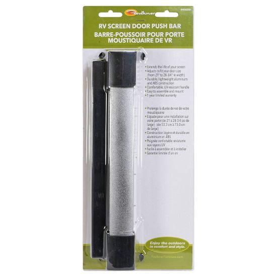 FAULKNER SCREEN DOOR PUSH BAR  BLACK - 400001