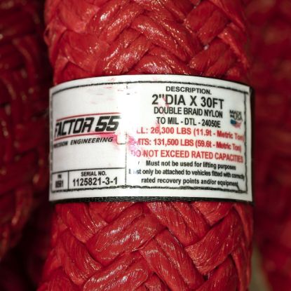 FACTOR 55 EXTREME DUTY KINETIC ENERGY ROPE 2' - 00561
