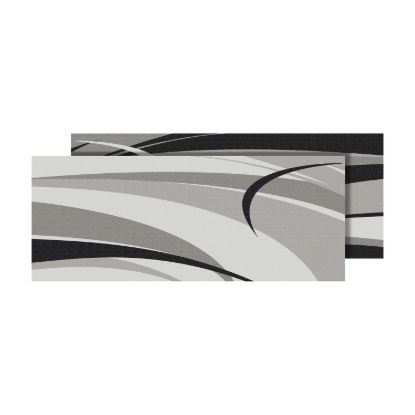 FAULKNER MAT GRAPHIC BLK/GREY 8 X 20 - 53020S