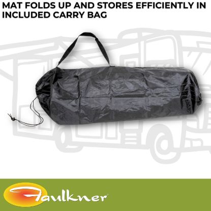 FAULKNER MAT LED MOD SWISH BLACK/GREY 9 X 18 - 53025