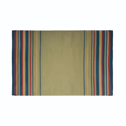 FAULKNER MAT STRIPED 9X12 BLUE/BRICK/BGE/GRN - 68845