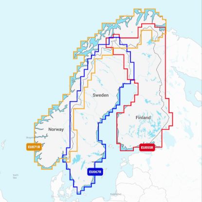 GARMIN CARTO NORWAY  LAKES & RIVERS GARMIN NAVIO - 010C126620