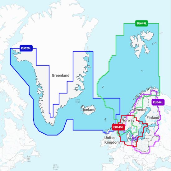 GARMIN CARTO GREENLAND & ICELAND GARMIN NAVIONIC - 010C127020