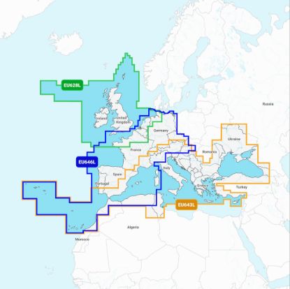 GARMIN CARTO EUROPE  CENTRAL & WEST GARMIN NAVIO - 010C127520