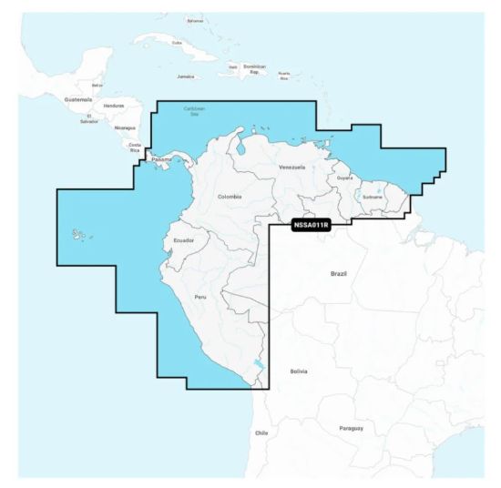 GARMIN CARTO SOUTH AMERICA  NORTH   INLAND AND C - 010C145220
