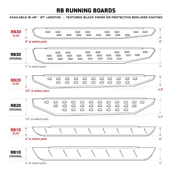 GO RHINO RB20 RUNNING BOARDS - COMPLETE KIT: - 69434668PC