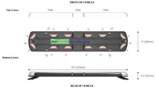 ECCO ELECT LIGHTBAR 12 PLUS PRO SERIES 54' - 1250954ES