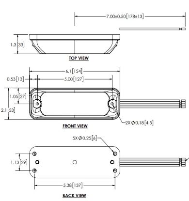 ECCO ELECT DIR LED 7  PATTERNS  CLEAR - 3811C