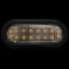 ECCO ELECT LEDFLASHER OVAL 12-24VDC AMB/BLU LE - 3965AB