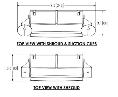 ECCO ELECT DIRECTIONAL  VISOR  DECK/DASH  12-2 - 5051VDL1AB
